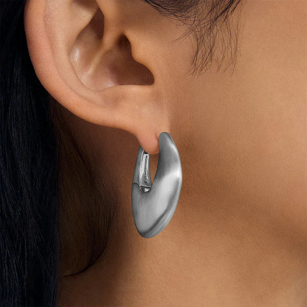 Dean Davidson Jewelry - Earrings - Dean Davidson Serra Hinged Hoops – Silver