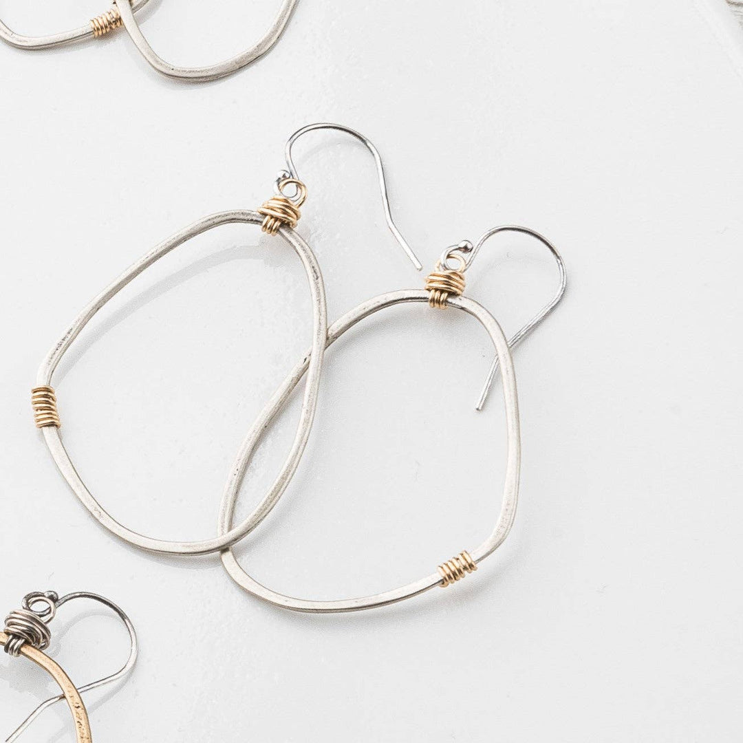 Original Hardware Jewelry - Earrings Silver Medium Freeform Earrings