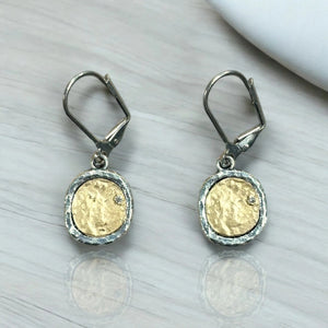 TAT2 Designs Jewelry - Earrings Silver Pavia Coin & Frame Dangle Earring