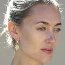 Load image into Gallery viewer, TAT2 Designs Jewelry - Earrings Silver Pavia Coin &amp; Frame Dangle Earring
