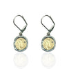 TAT2 Designs Jewelry - Earrings Silver Pavia Coin & Frame Dangle Earring