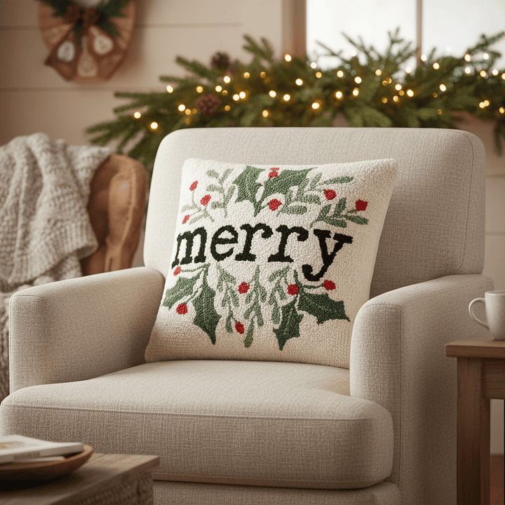 Peking Handicraft Pillow Simple Merry Foliage Pillow