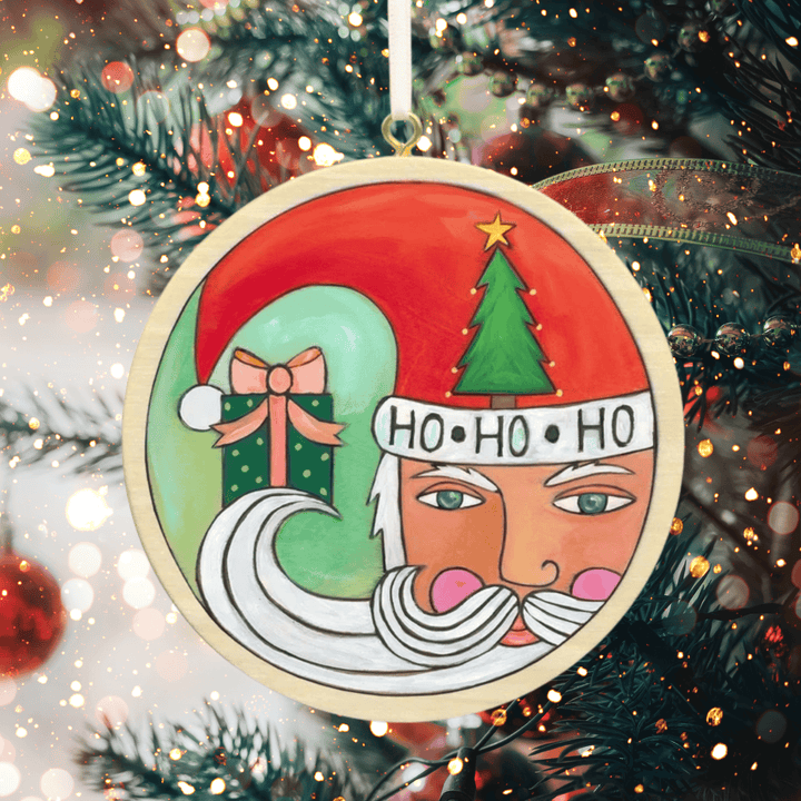 Sincerely Sticks Seasonal &amp; Holiday Decorations Sincerely, Sticks “Kris Kringle” Santa Christmas Ornament