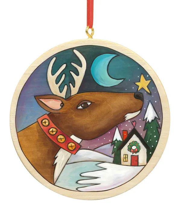 Sincerely Sticks Seasonal &amp; Holiday Decorations Sincerely, Sticks “Rudolph” Reindeer Christmas Ornament