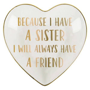 soiree-sisters Sister Friend Ceramic Trinket Tray