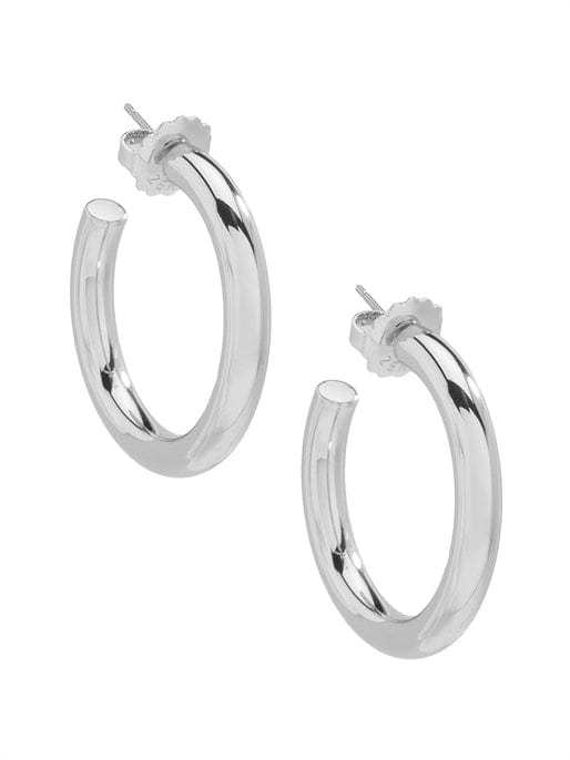 Zenzii Jewelry - Earrings Small Chunky Hoop Earring  Silver