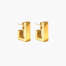 Load image into Gallery viewer, CXC Gold Small Silver L Earring
