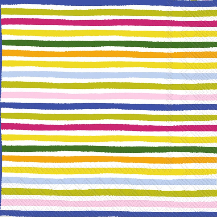 Boston International Kitchen & Bar Smart Stripes Cocktail Napkins