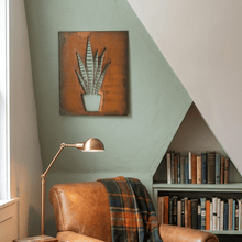 Load image into Gallery viewer, Prairie Dance Proudly Handmade in South Dakota, USA Snake Plant Wall Art, Metal Wall Decor
