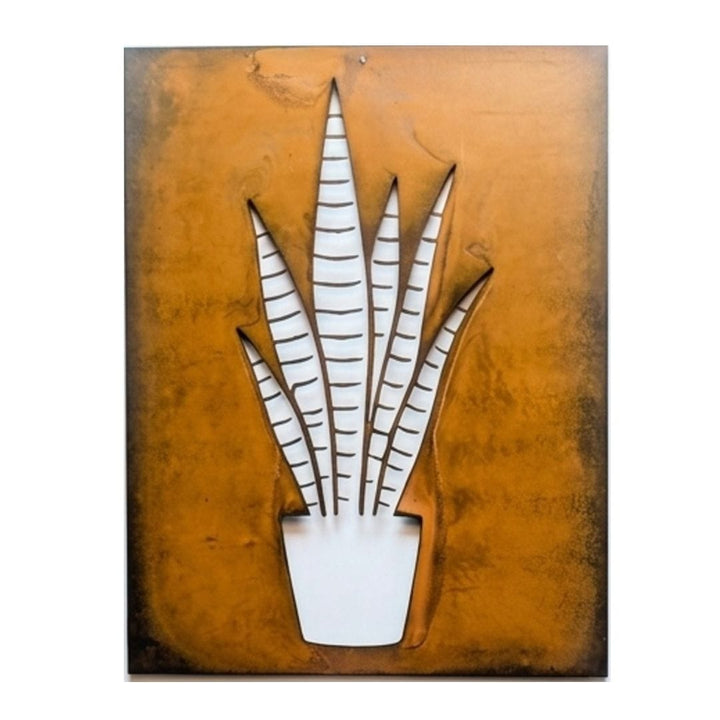 Prairie Dance Proudly Handmade in South Dakota, USA Snake Plant Wall Art, Metal Wall Decor
