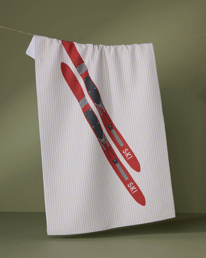 Geometry Snowcap Tea Towel