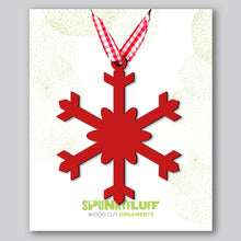 Load image into Gallery viewer, Spunky Fluff Proudly handmade in South Dakota, USA Snowflake Ornament &quot;Chill&quot;
