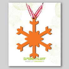 Load image into Gallery viewer, Spunky Fluff Proudly handmade in South Dakota, USA Snowflake Ornament &quot;Chill&quot;
