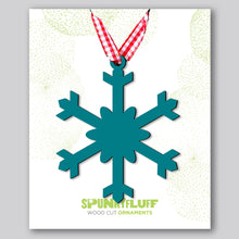 Load image into Gallery viewer, Spunky Fluff Proudly handmade in South Dakota, USA Snowflake Ornament &quot;Chill&quot;
