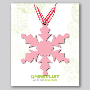 Spunky Fluff Proudly handmade in South Dakota, USA Snowflake Ornament "Frost"