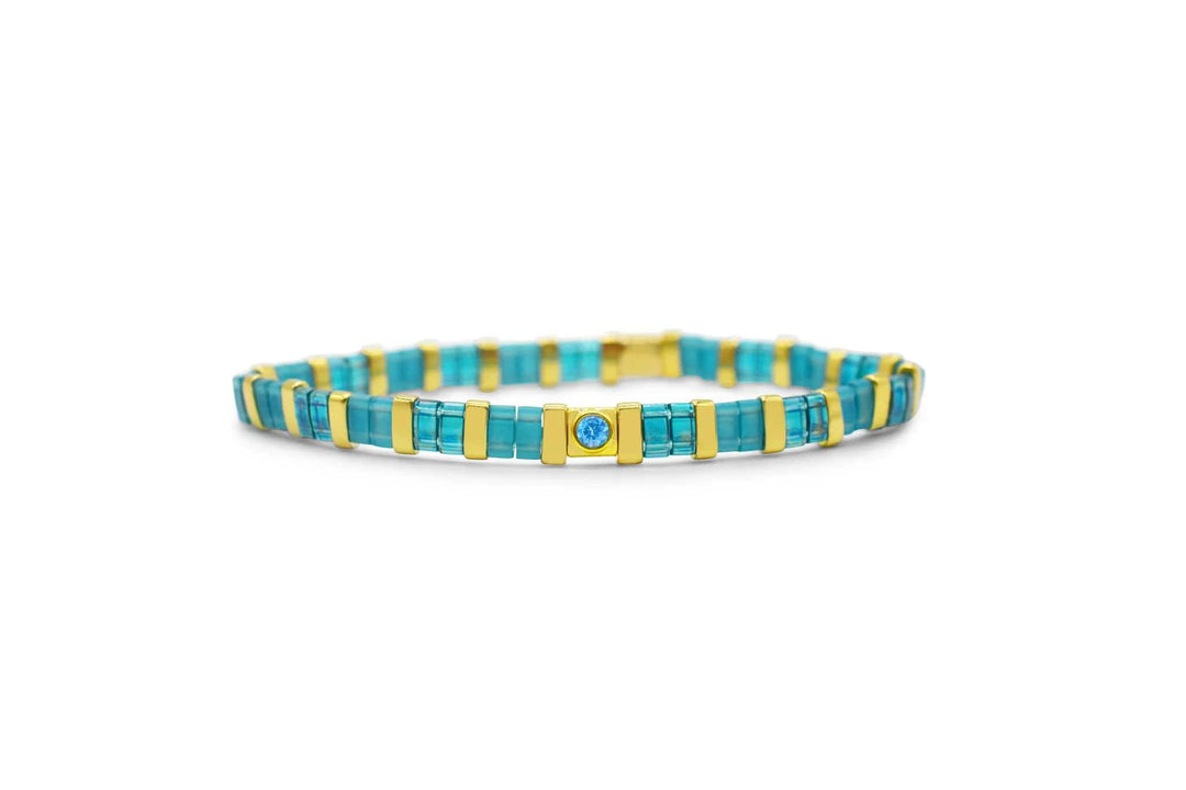 Stia December (Zircon) So Colorful Tila Bracelet
