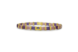 Stia February (Amethyst) So Colorful Tila Bracelet