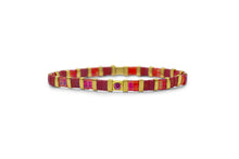Load image into Gallery viewer, Stia July (Ruby) So Colorful Tila Bracelet
