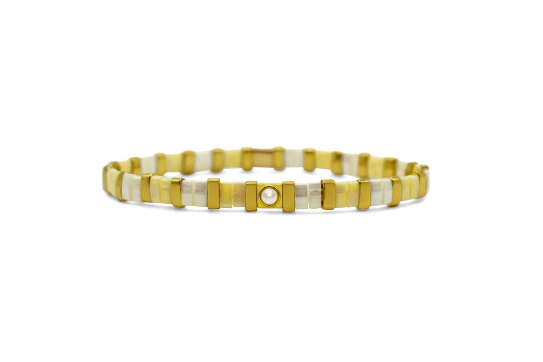 Stia June (Pearl) So Colorful Tila Bracelet