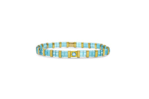 Stia March (Aquamarine) So Colorful Tila Bracelet