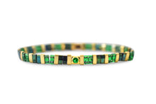 Load image into Gallery viewer, Stia May (Emerald) So Colorful Tila Bracelet
