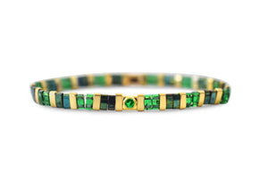 Stia May (Emerald) So Colorful Tila Bracelet