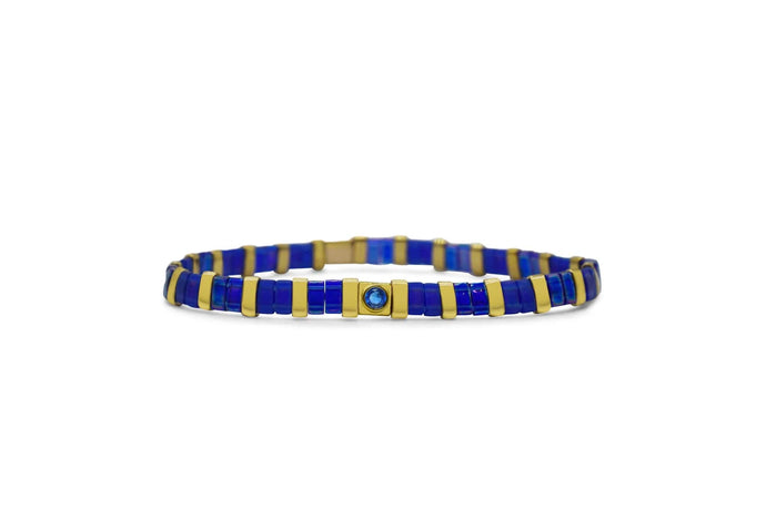 Stia September (Sapphire) So Colorful Tila Bracelet