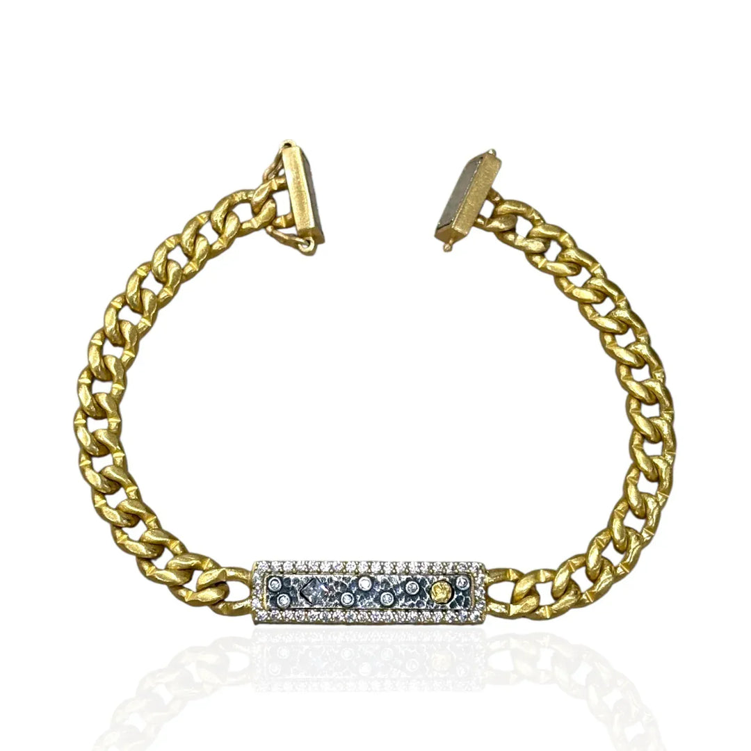 TAT2 Designs Jewelry - Necklaces Gold Soleil ID Bracelet
