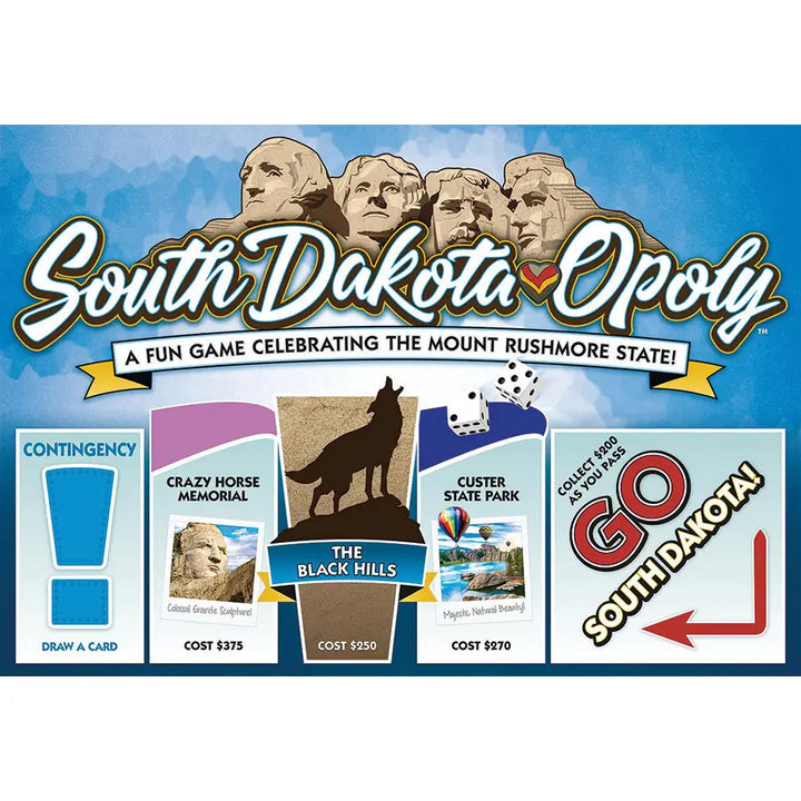 Outset Games and Cobble Hill Puzzles Books Cards Games and Puzzles - Games and Puzzles South Dakota Opoly Game