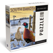 Load image into Gallery viewer, Lantern Press Proudly Handmade in Washington, USA South Dakota Pheasants 1000 Piece Puzzle
