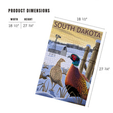 Load image into Gallery viewer, Lantern Press Proudly Handmade in Washington, USA South Dakota Pheasants 1000 Piece Puzzle
