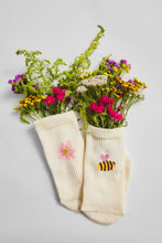 Load image into Gallery viewer, Many Mornings Ready to Wear Sport Sock Busy Bees
