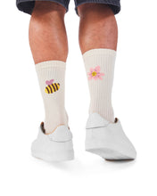 Load image into Gallery viewer, Many Mornings Ready to Wear Sport Sock Busy Bees
