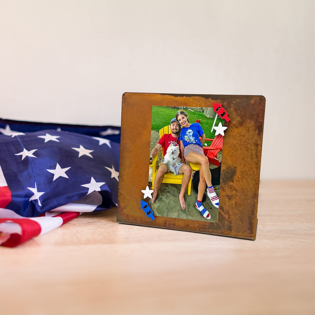 Prairie Dance Proudly Handmade in South Dakota, USA Square Magnetic Frame