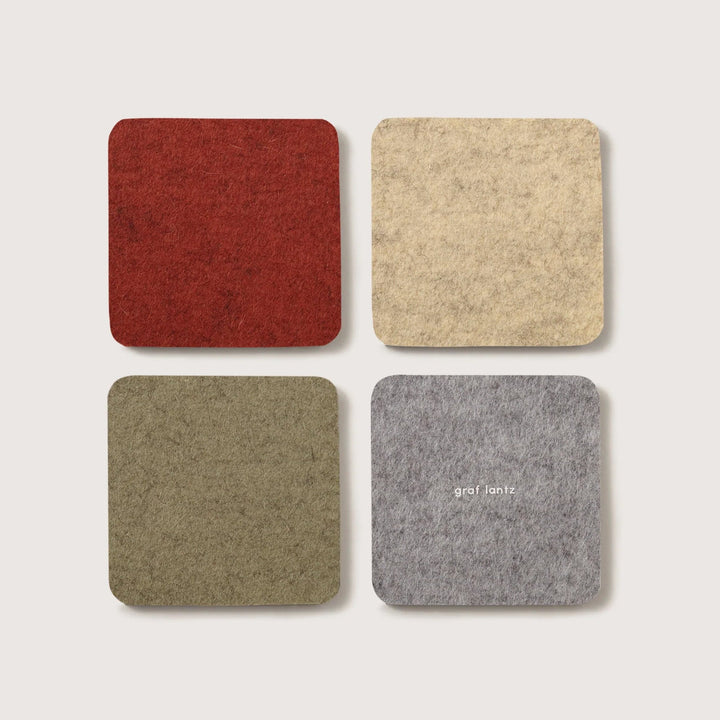 Graf Lantz Kitchen &amp; Bar Ikebana Square Multi-Color Coaster 4-Pack