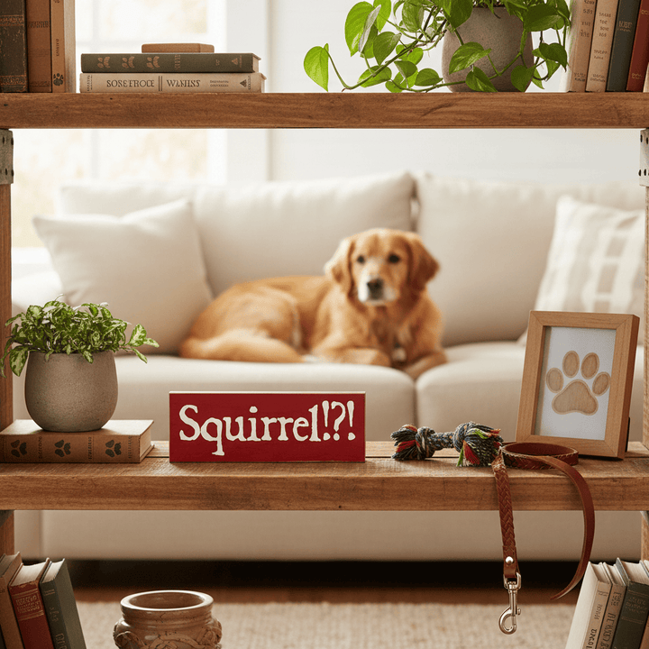 Sawdust City Other - Novelty Gifts Squirrel?! Funny Dog Owner Wood Sign
