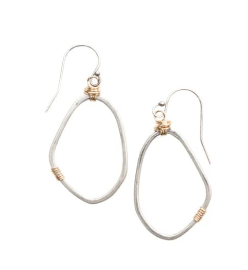 Original Hardware Jewelry - Earrings Sterling Silver Freeform Earrings