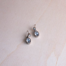 Load image into Gallery viewer, Patricia Locke Proudly Handmade in Illinois, USA Crystal and Pearl Stinger Earrings
