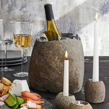 Load image into Gallery viewer, Design Ideas Texxture Stoneshard Carved Riverstone Wine Bucket
