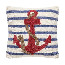 Load image into Gallery viewer, Peking Handicraft Home Decor - Home Accent Stripe Anchor Pillow
