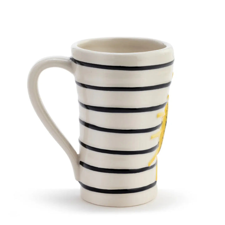Demdaco Home Decor - Kitchen Gourmet Entertaining - Serveware Functional Sun &amp; Stripes Mug