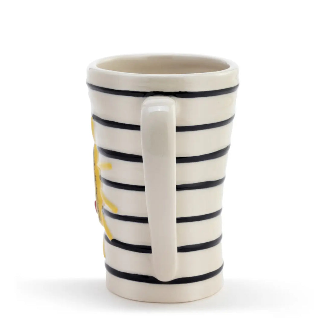 Demdaco Home Decor - Kitchen Gourmet Entertaining - Serveware Functional Sun &amp; Stripes Mug