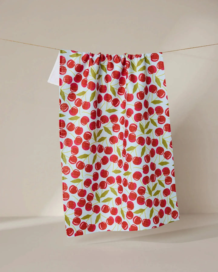 Geometry Home Decor - Linens - Geometry Kitchen Sweet Cherry Tea Towel