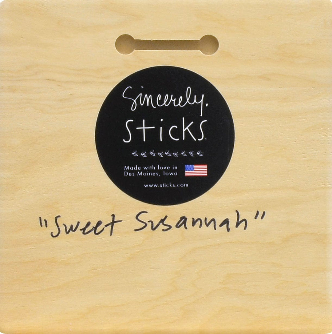 Sincerely Sticks Wall Art Sweet Susannah 6" x 6" Plaque