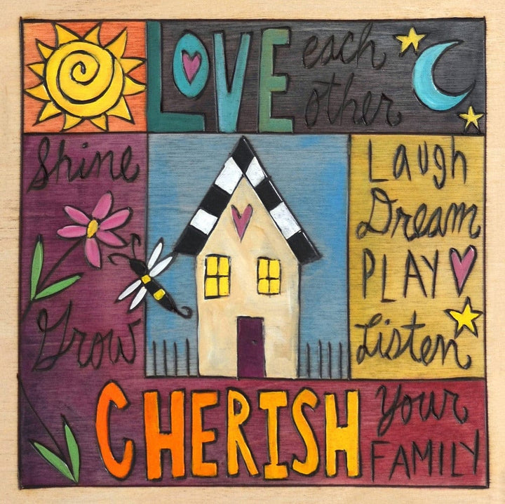 Sincerely Sticks Wall Art Sweet Susannah 6" x 6" Plaque