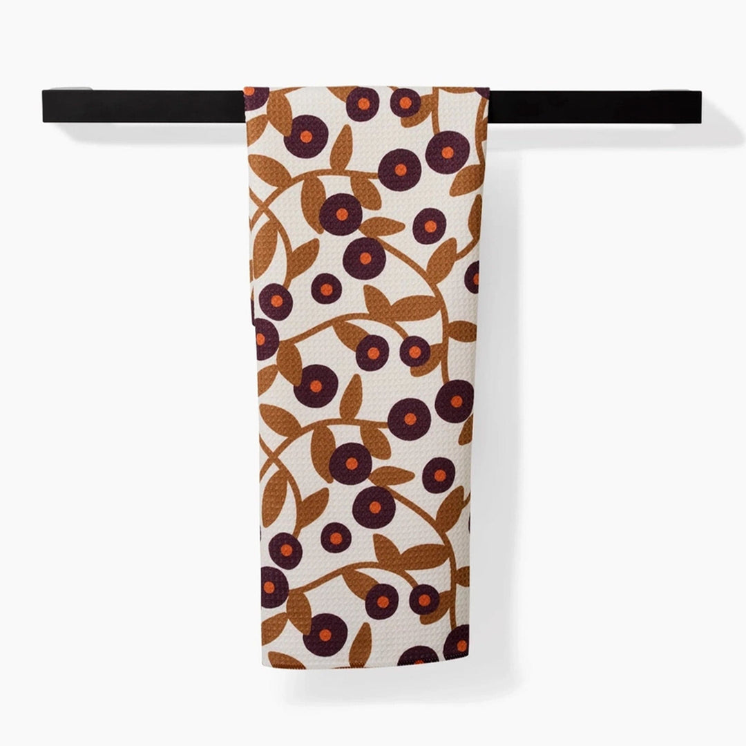 Geometry Towels Swirling Vines Tea Towel, Geometry