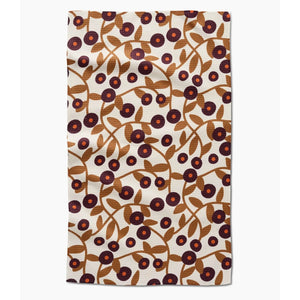 Geometry Towels Swirling Vines Tea Towel, Geometry