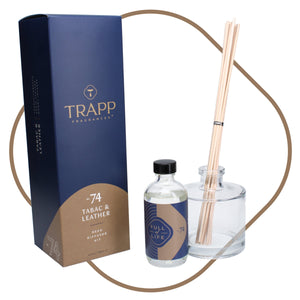 Trapp Fragrances Home Accents Tabac & Leather 4 oz. Reed Diffuser Kit, Trapp Fragrences Luxury Reed Diffuser