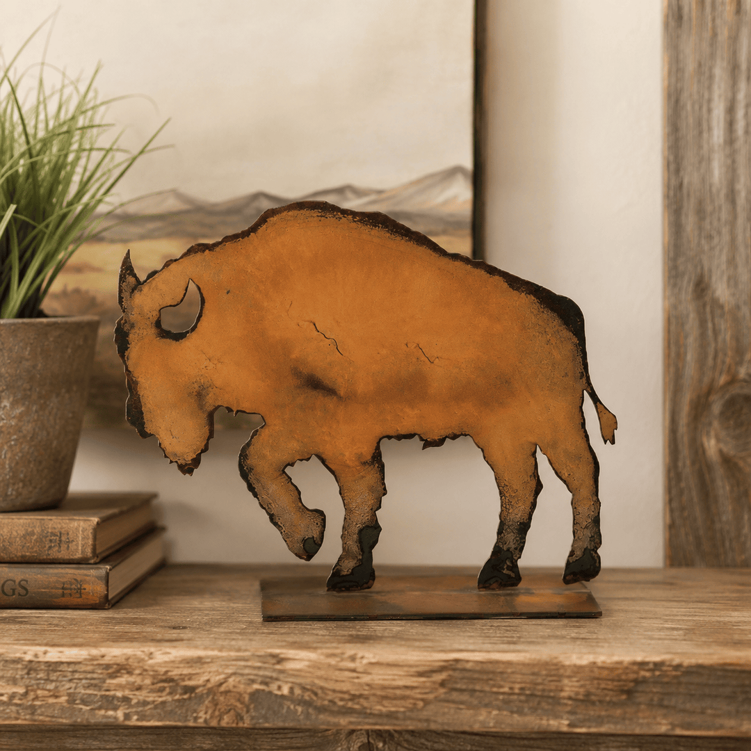 Prairie Dance Proudly Handmade in South Dakota, USA Tabletop Buffalo – Handcrafted Steel Bison Decor | Prairie Dance (Copy)