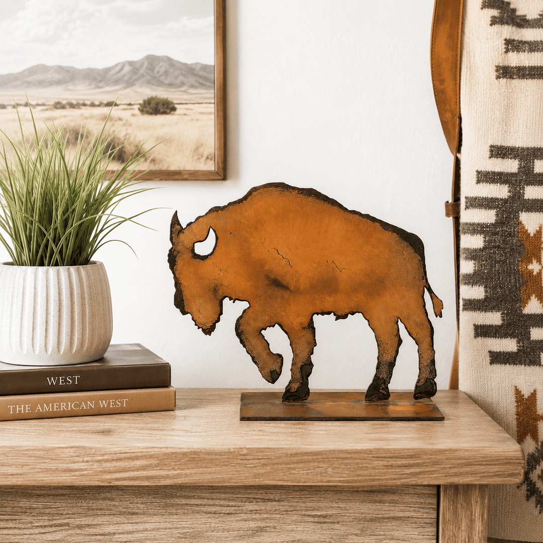 Prairie Dance Proudly Handmade in South Dakota, USA Tabletop Buffalo – Handcrafted Steel Bison Decor | Prairie Dance (Copy)